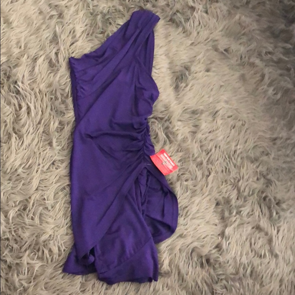 ASOS Purple fitted mini dress